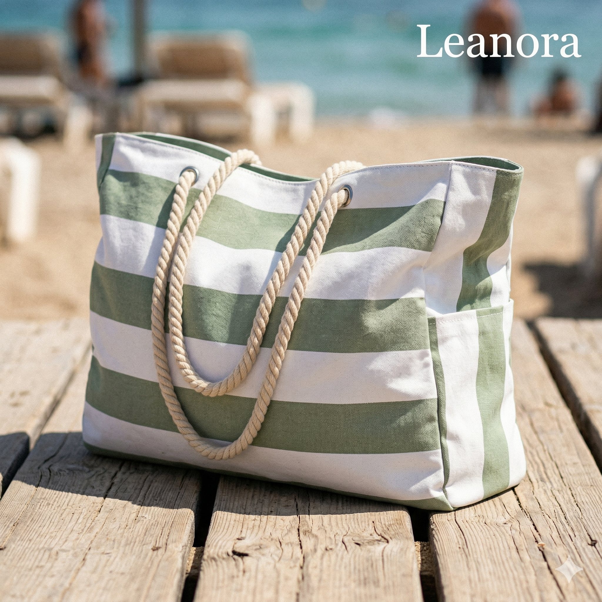 Leanora Beach Tote Bag