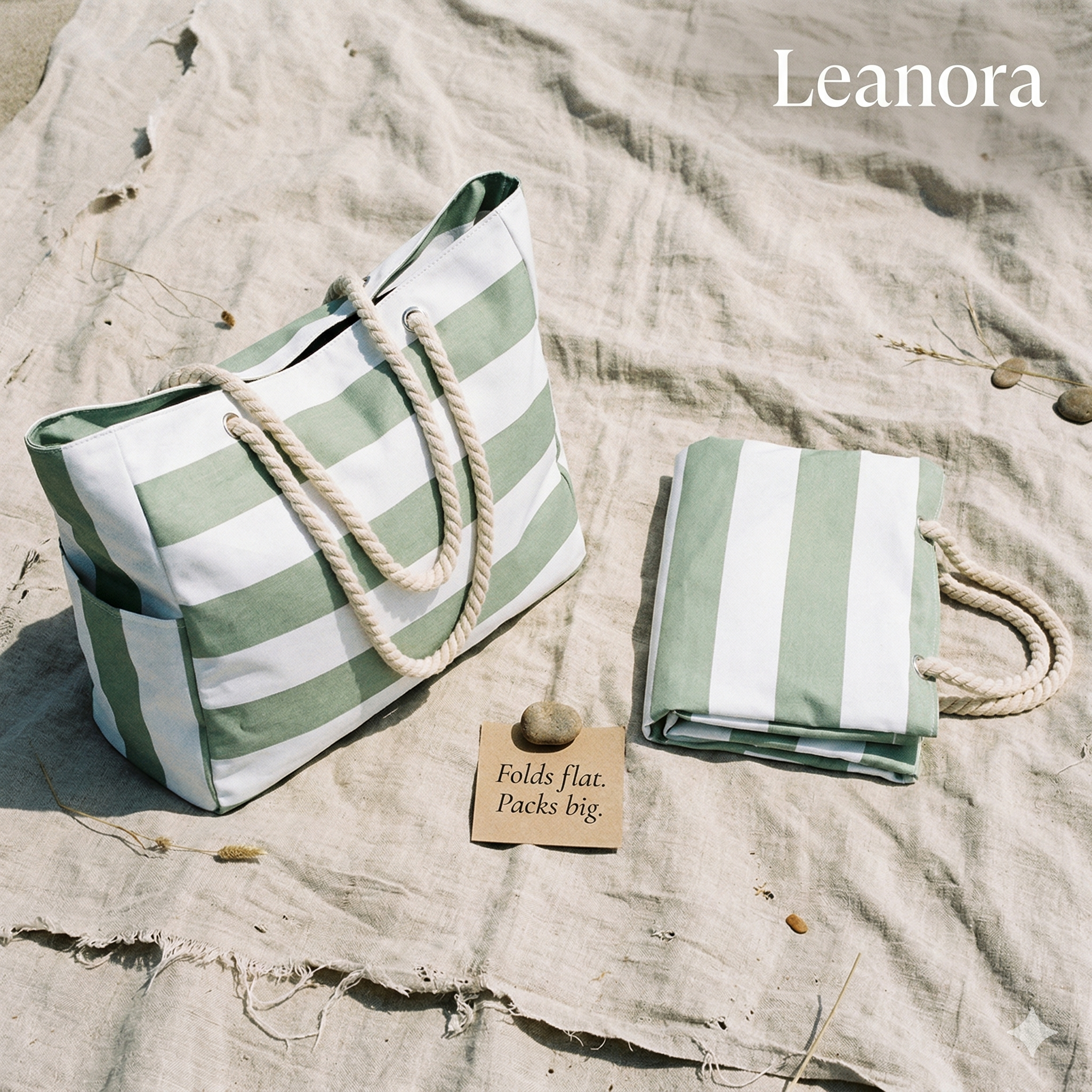 Leanora Beach Tote Bag